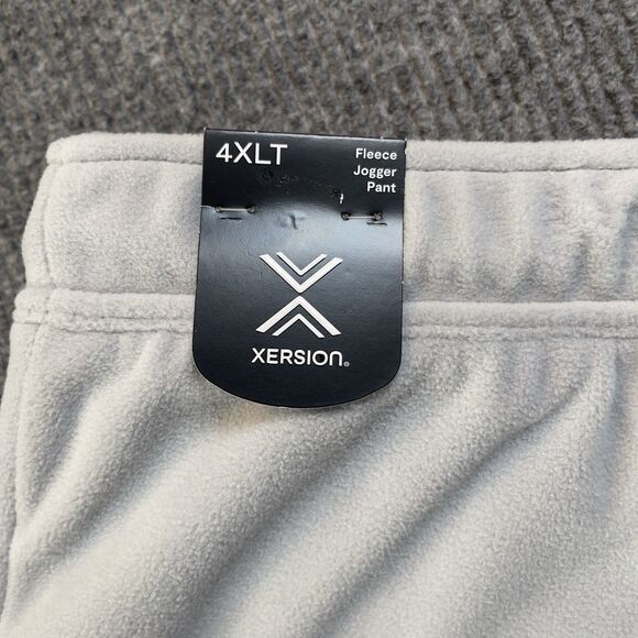 Xersion Men's Big & Tall 4XLT Fleece Jogger Pant Loost Fit Sweat Pants Gray NEW - Picture 6 of 11